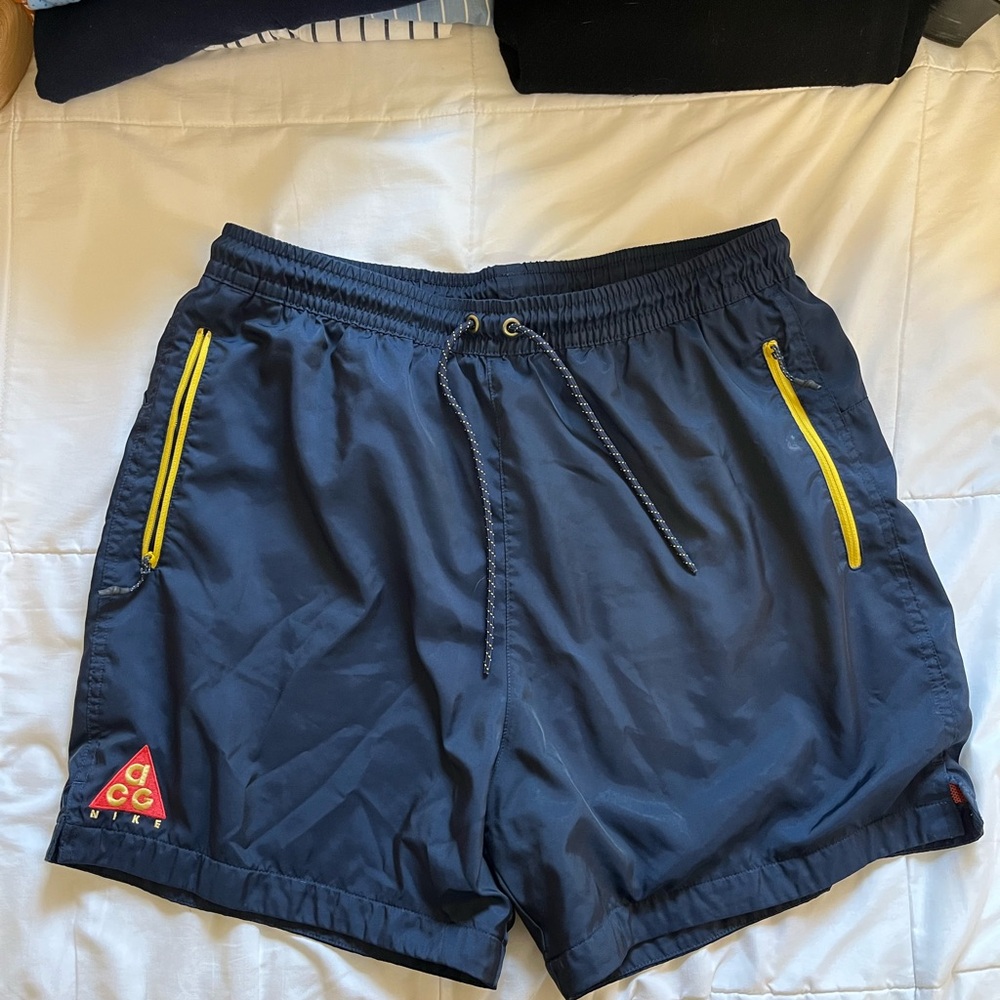 Nike ACG Woven Shorts in the Obsidian Navy colorway